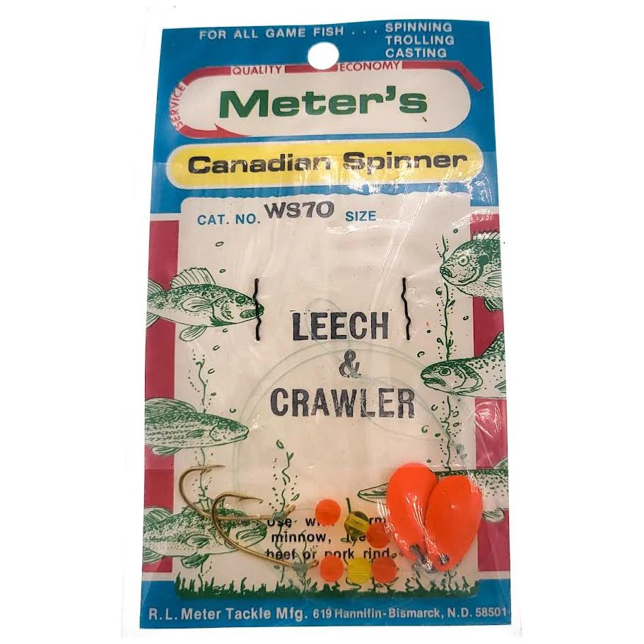 Meter Fishing Tackle Canadian Spinner Leech & Crawler Harness