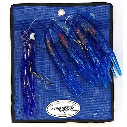 Fish Razr Daisy Chain 4 squid W/ Chugger Blue Sparkle