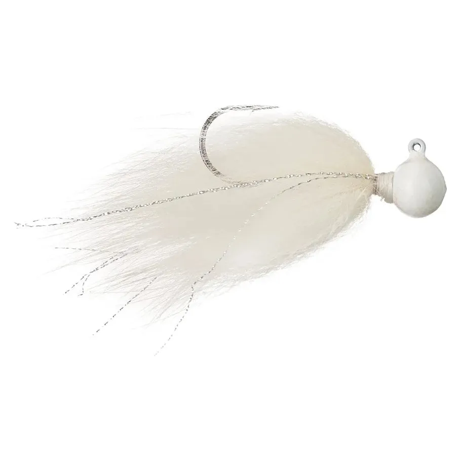 Rabid Baits Hair Jig 1/4 Oz White Qty 1