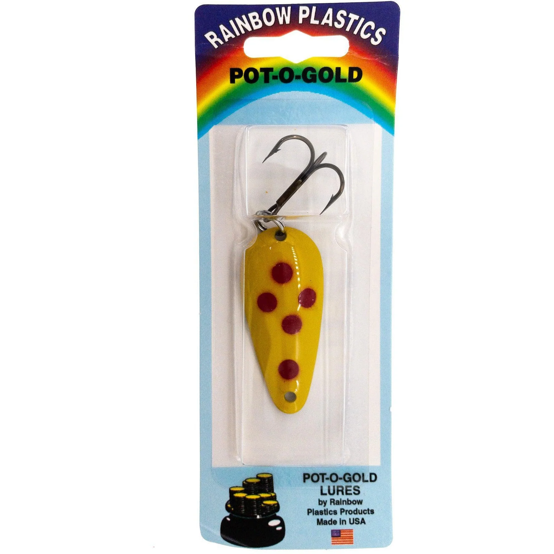 Rainbow Plastics Pot-O-Gold Casting/Trolling Spoon