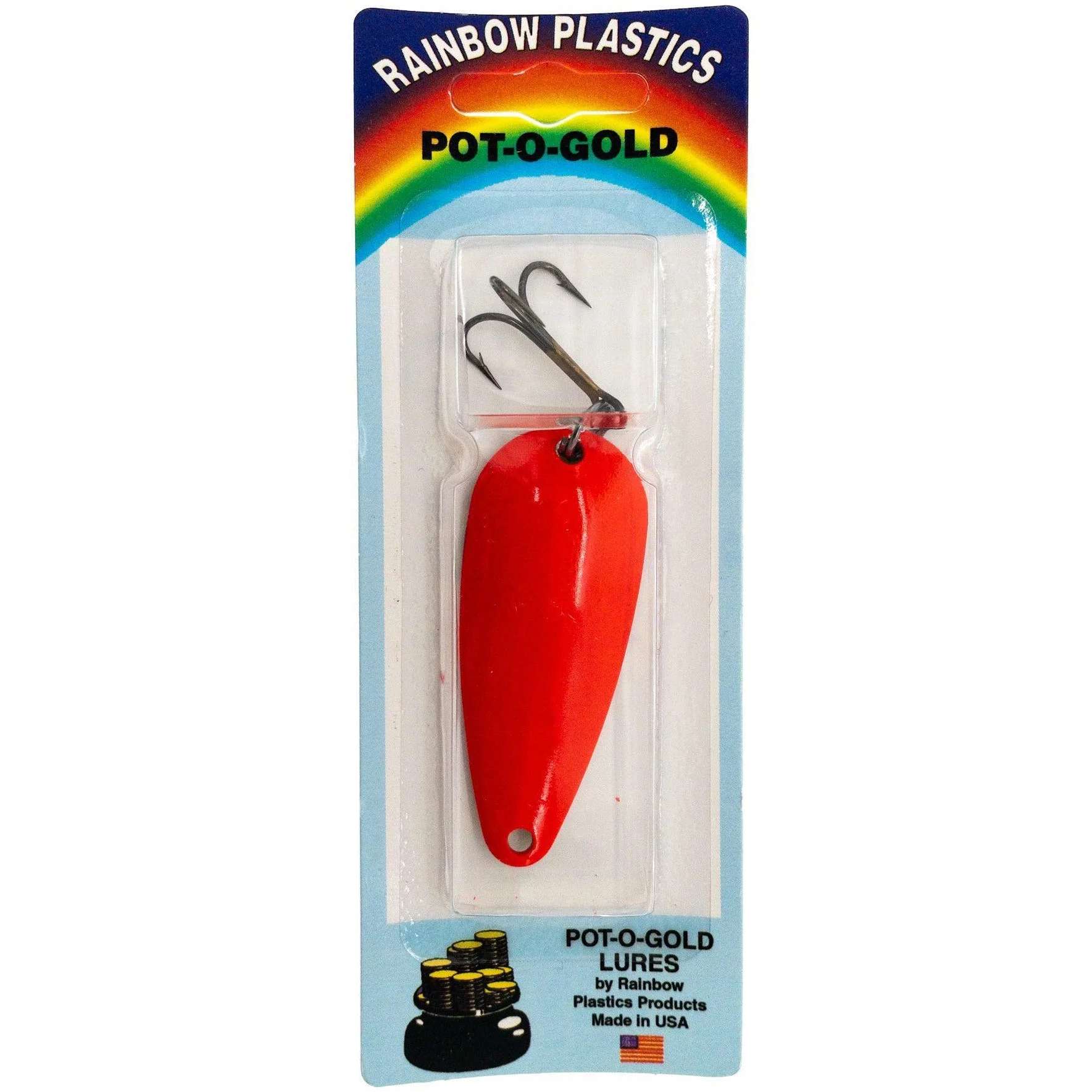 Rainbow Plastics Pot-O-Gold Casting/Trolling Spoon