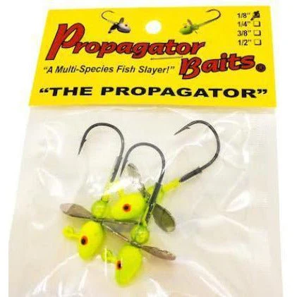 Propagator Bullethead Propeller Jigs Qty 3