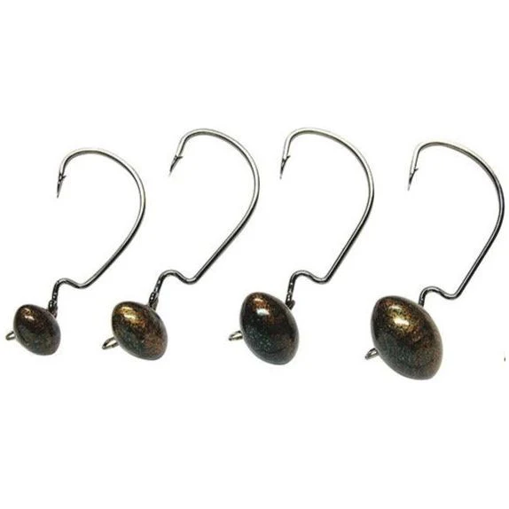 Gene Larew Biffle Hard Head Football Jighead 1 Oz Copper Qty 2