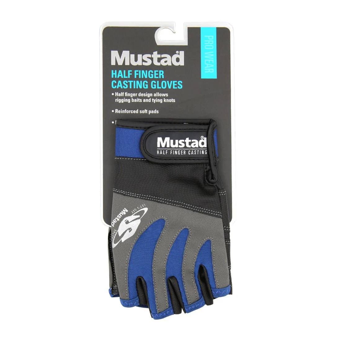 Mustad Half Finger Casting Gloves