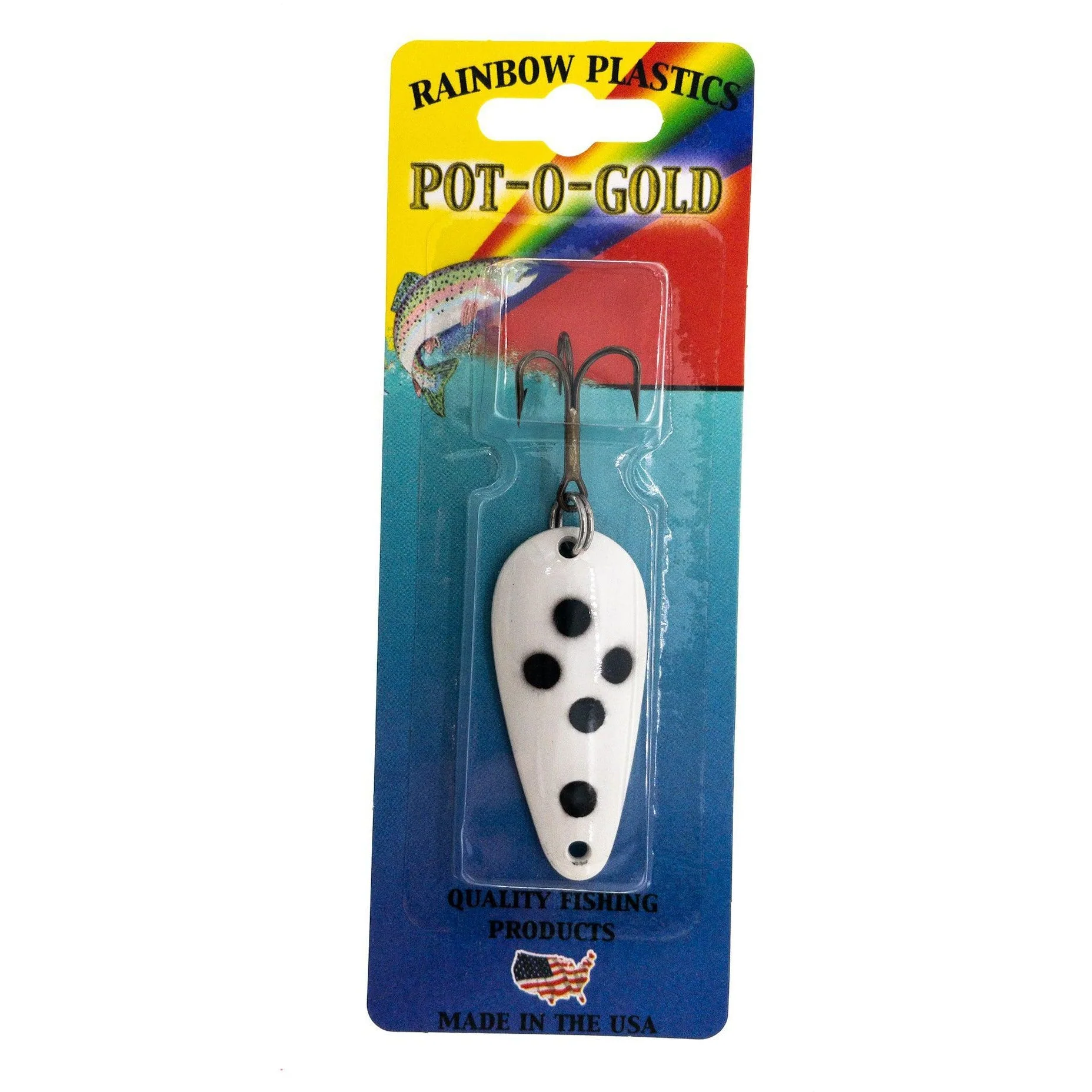 Rainbow Plastics Pot-O-Gold Casting/Trolling Spoon