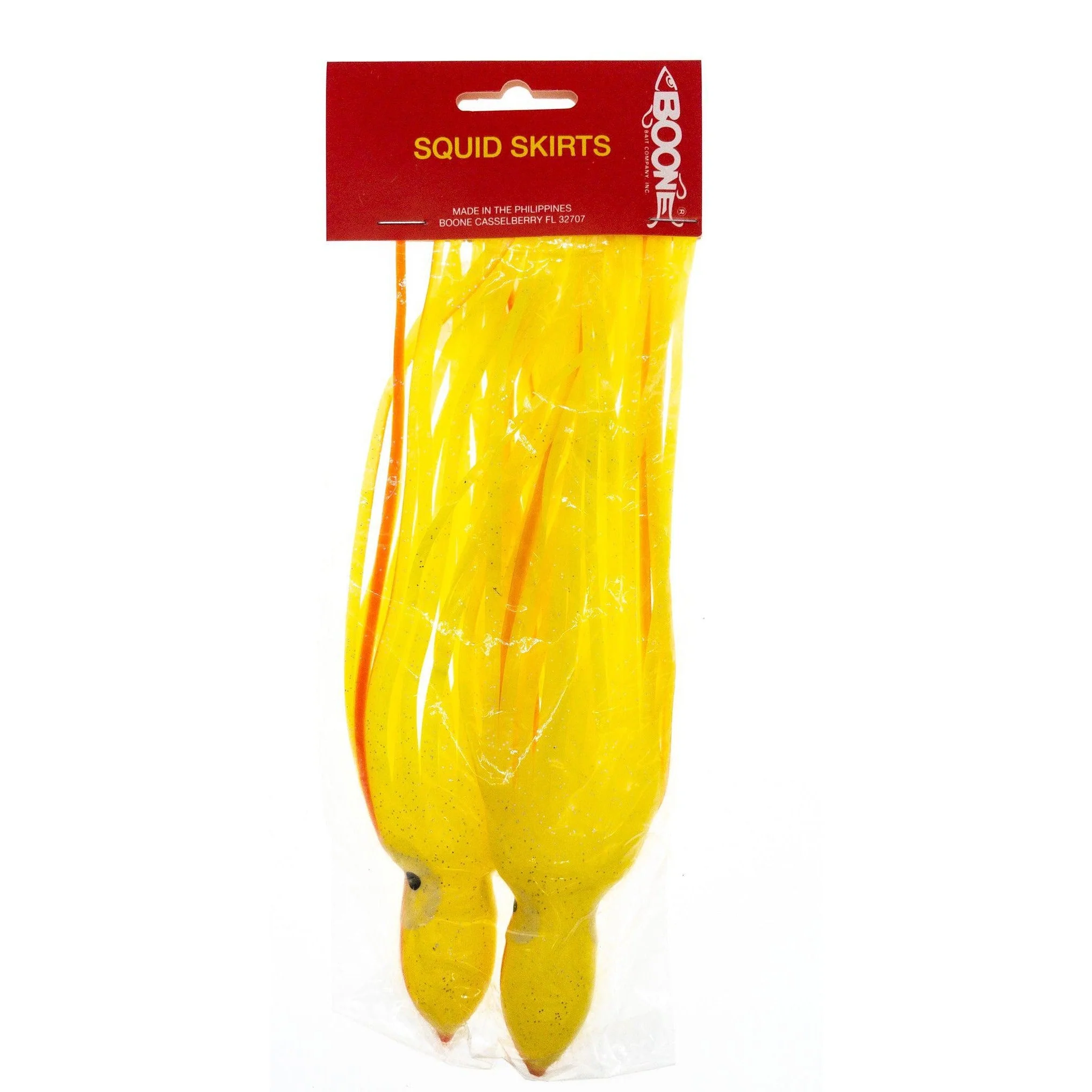 Boone Big Game Octopus Squid Trolling Skirts w Hand Painted Glow Eyes QTY 2