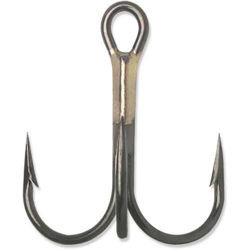VMC Forged Round Bend Treble Hook with Cut Point Bronze
