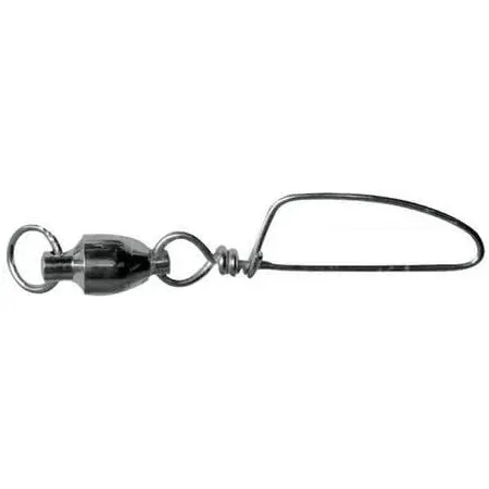 Mustad 77252 Ball Bearing Swivels W/ Rings Black