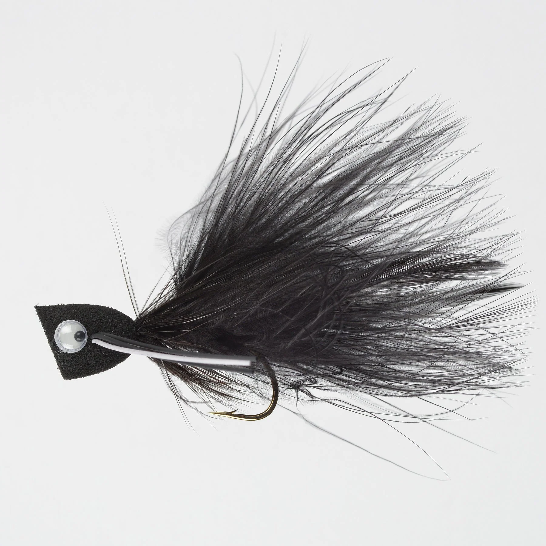 Perfect Hatch Bass Popper #6 Black
