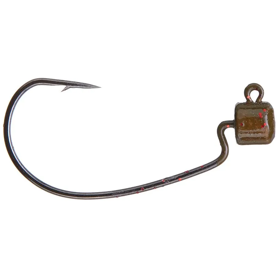 Eagle Claw Lazer Sharp Finesse Weedless Jig Qty 4 Green Pumpkin