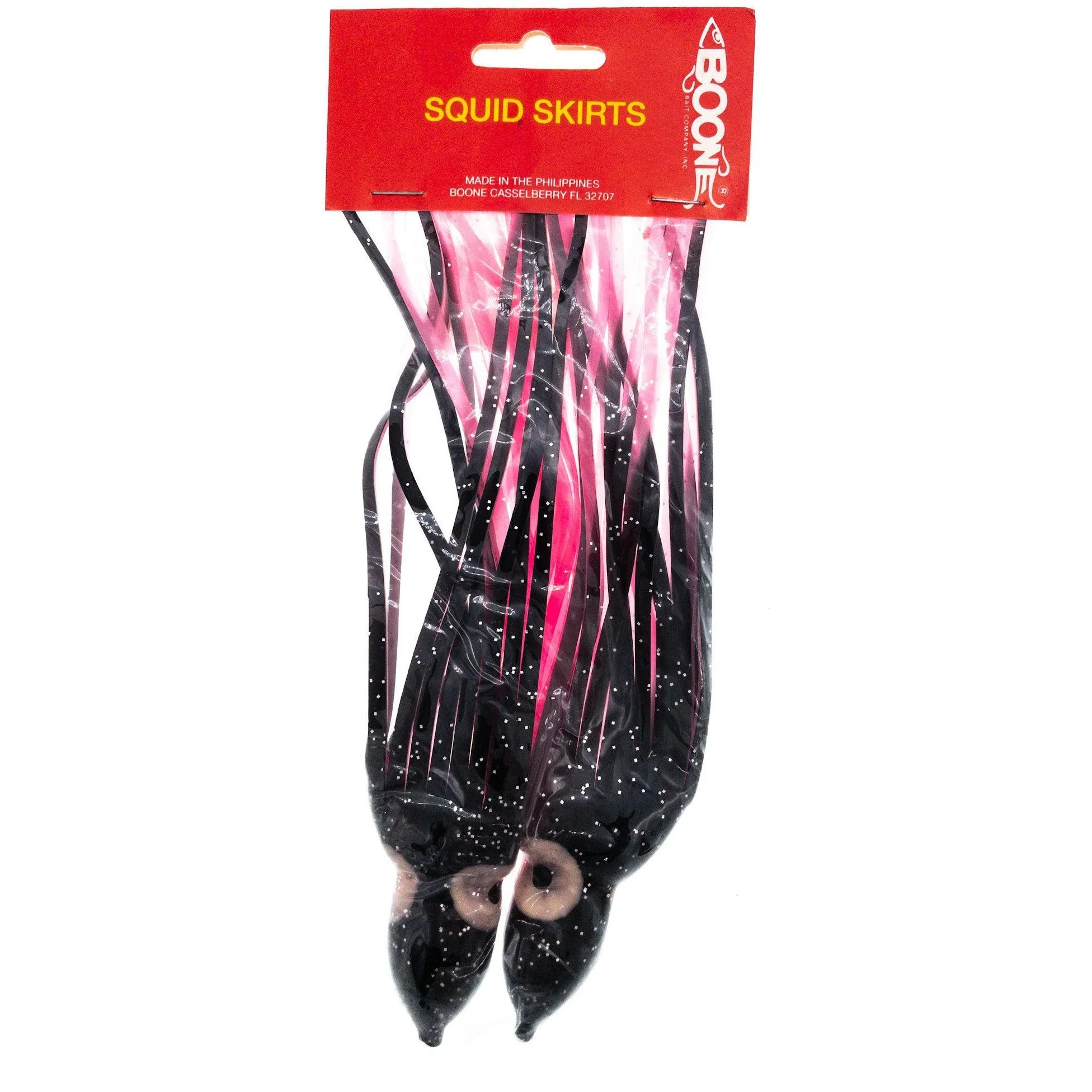 Boone Big Game Octopus Squid Trolling Skirts w Hand Painted Glow Eyes QTY 2