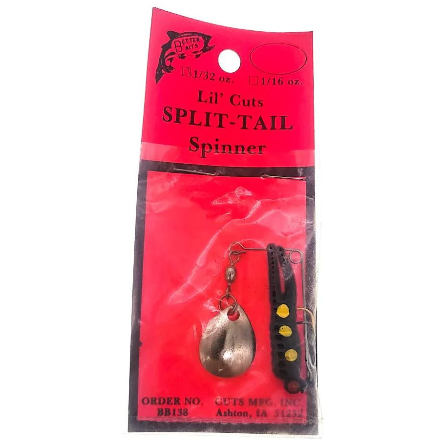 Better Baits Lil' Cuts Split Tail Spinner 1/16 Oz Qty 1 (Bulk)