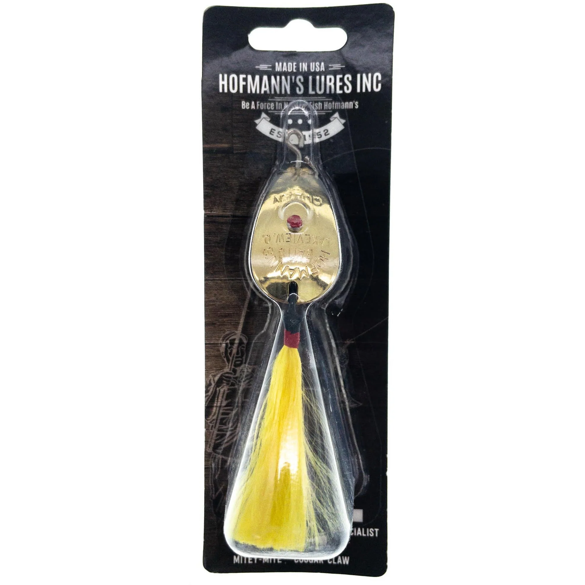 Hofmanns Lures Spinning Queen 1/4 oz. Gold Yellow