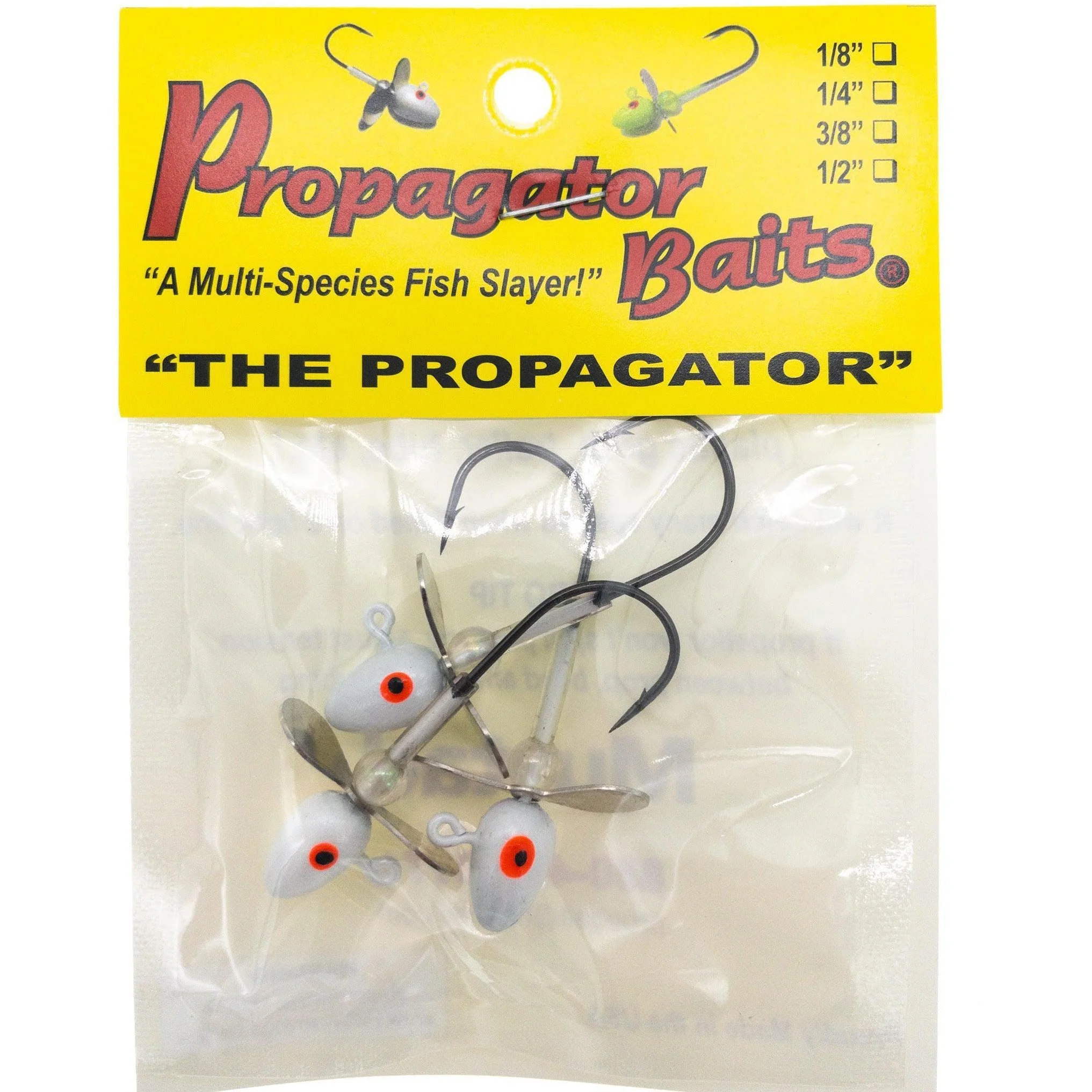 Propagator Bullethead Propeller Jigs Qty 3