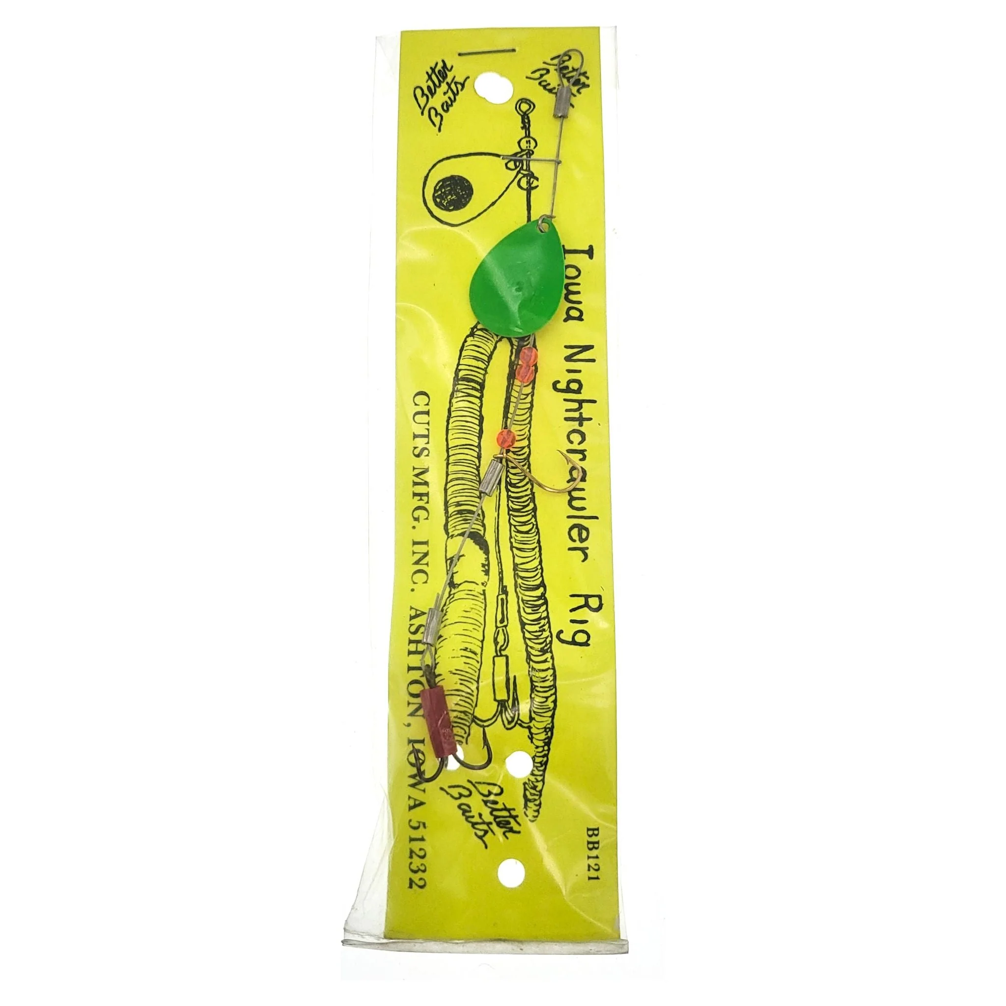 Better Baits Nightcrawler Stinger Rig Qty 1