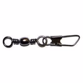 Eagle Claw Barrel Swivel w/Interlock Snap Size 1 Black Qty 20