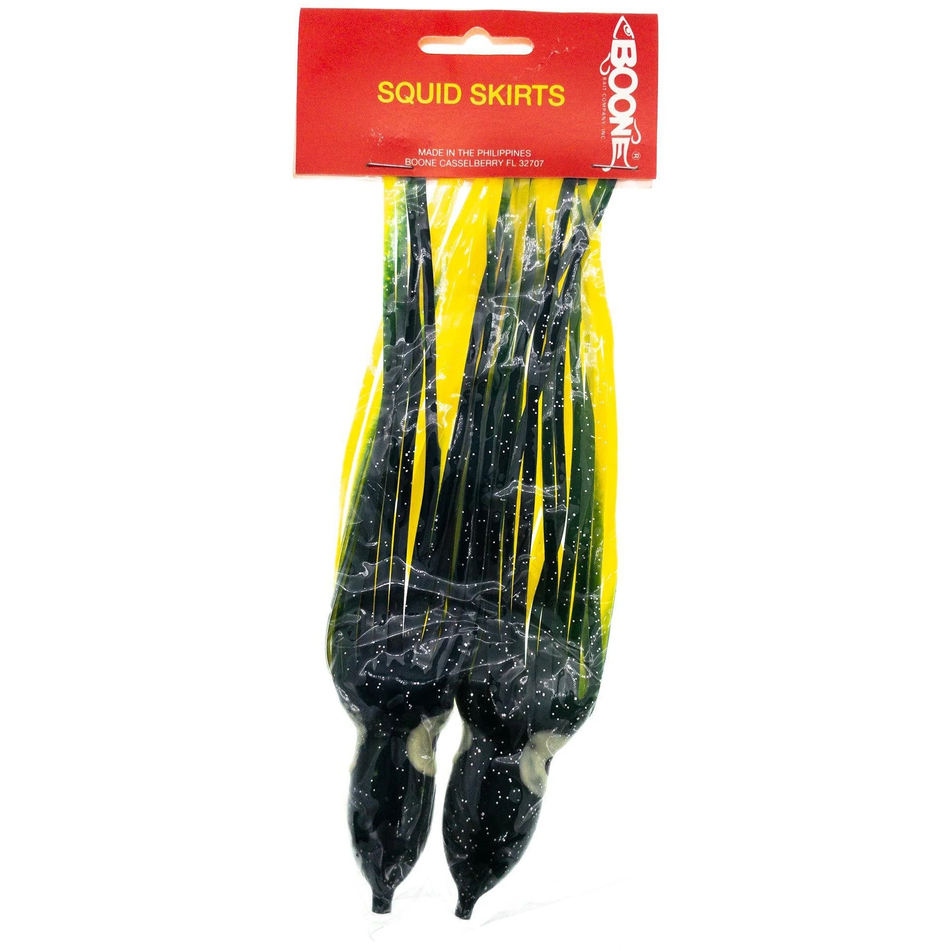 Boone Big Game Octopus Squid Trolling Skirts w Hand Painted Glow Eyes QTY 2