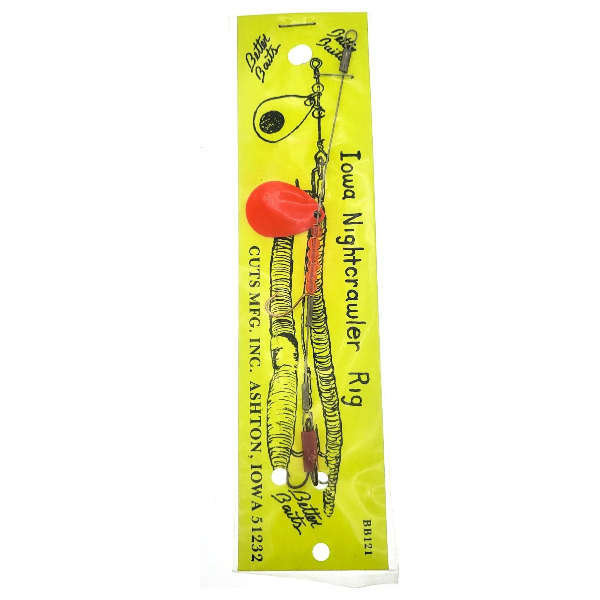Better Baits Nightcrawler Stinger Rig Qty 1