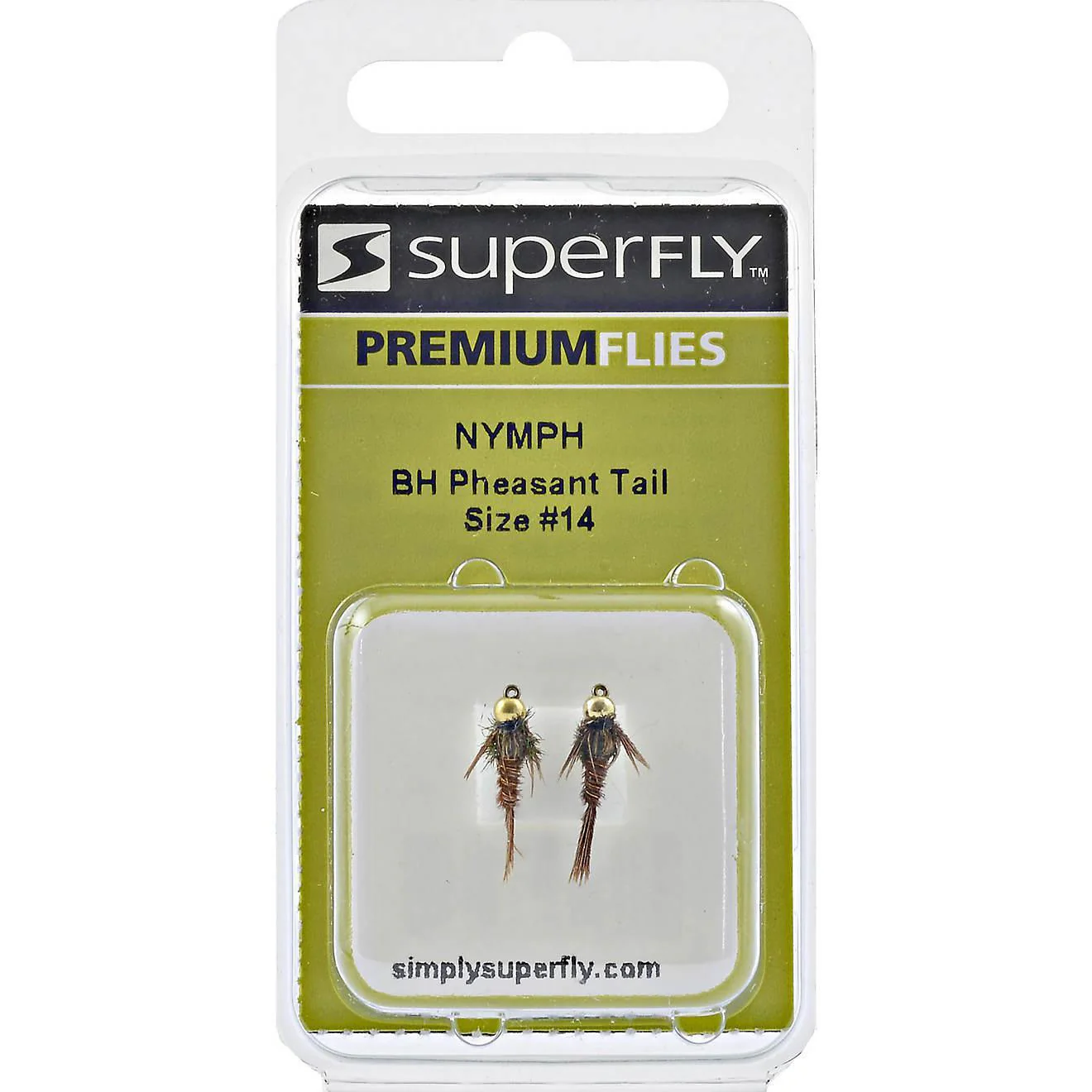 Superfly Premium Beads Head Pheasant Tail Nymph #14 QTY 2