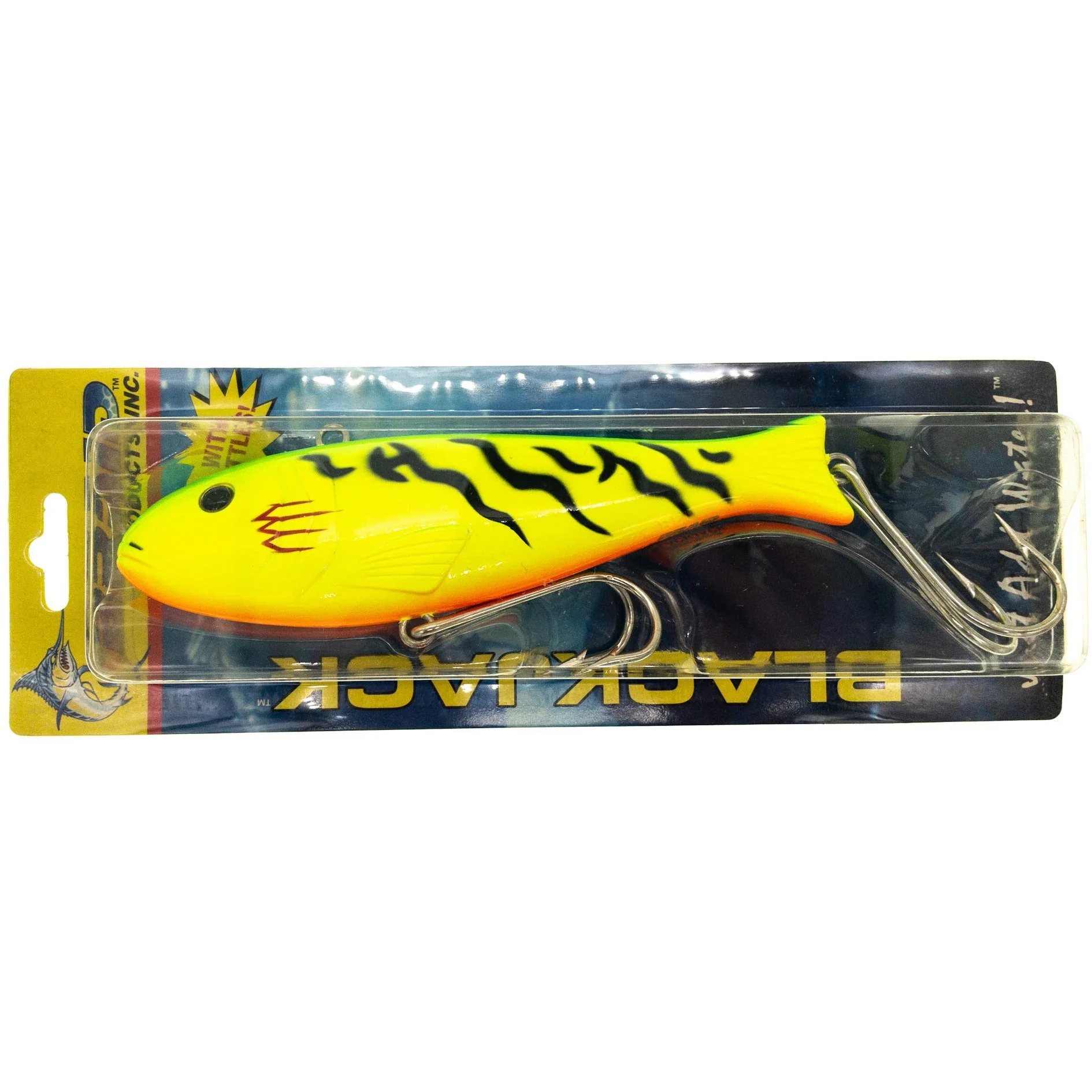 Braid Blackjack Saltwater Trolling Lure w/ Double Claw Hooks