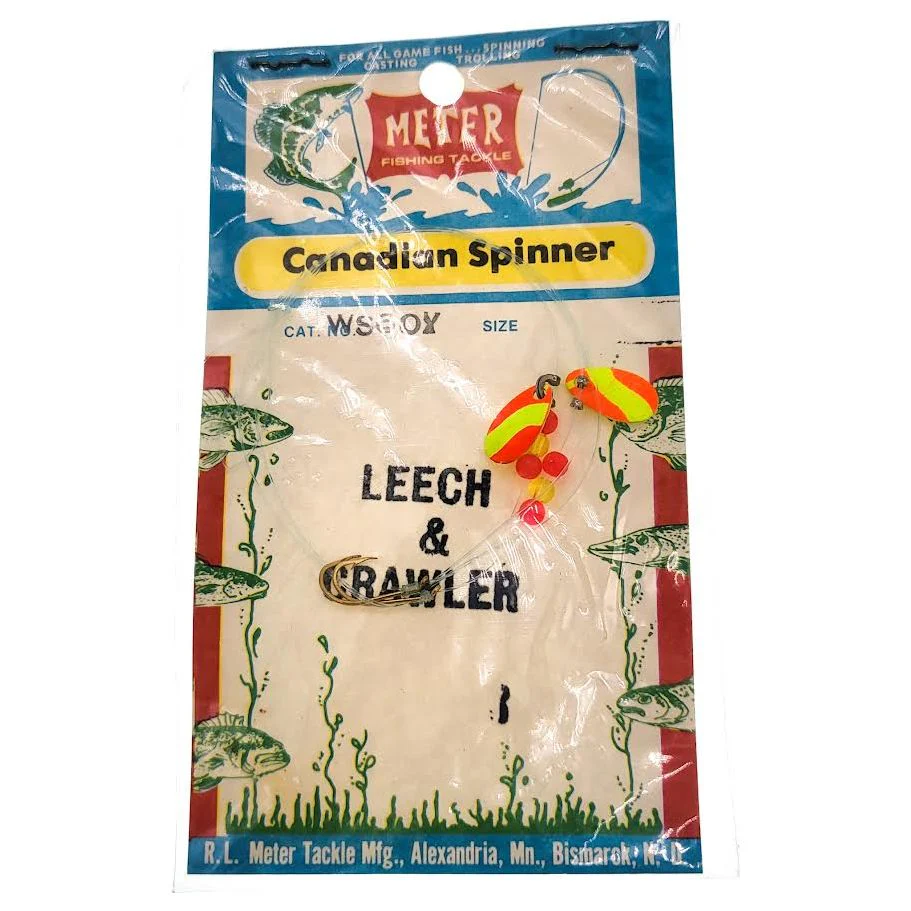 Meter Fishing Tackle Canadian Spinner Leech & Crawler Harness