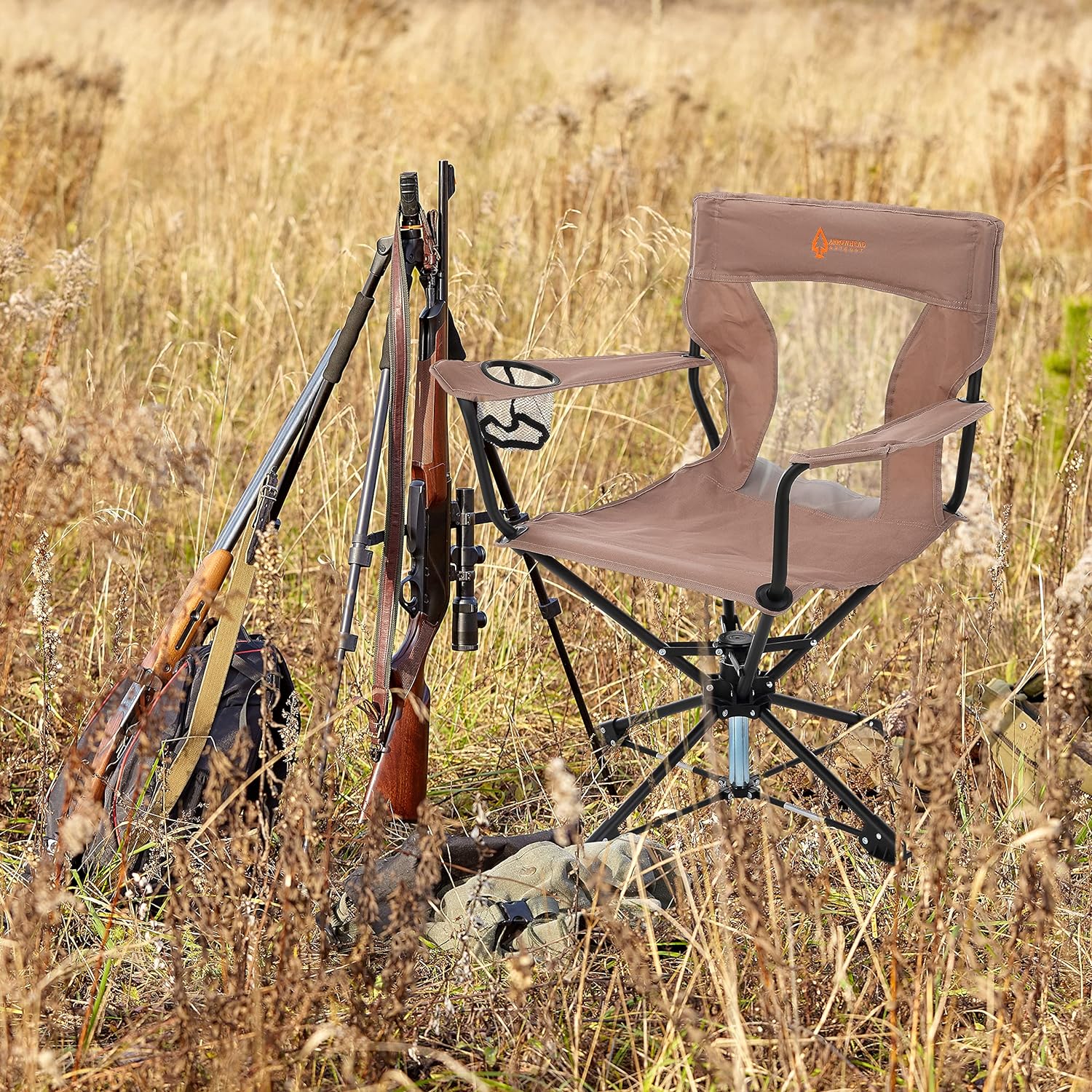 360° Degree Swivel Hunting Chair with Armrests