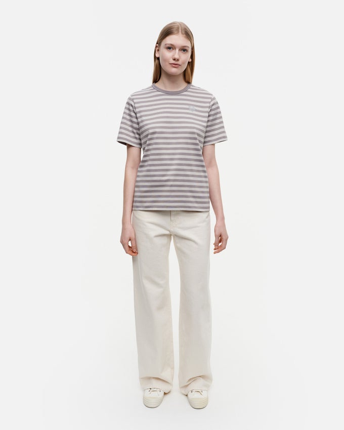 Tasaraita Relaxed Short Sleeve Glitter