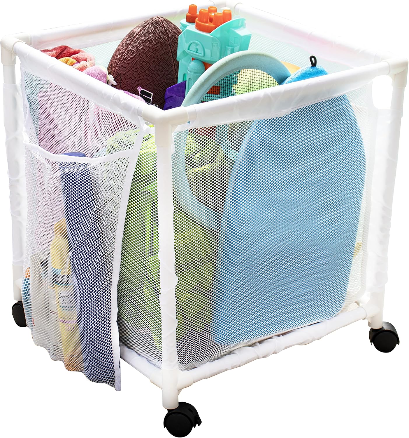 Essentially Yours Rolling Pool Storage Small Organizer Bin, 18