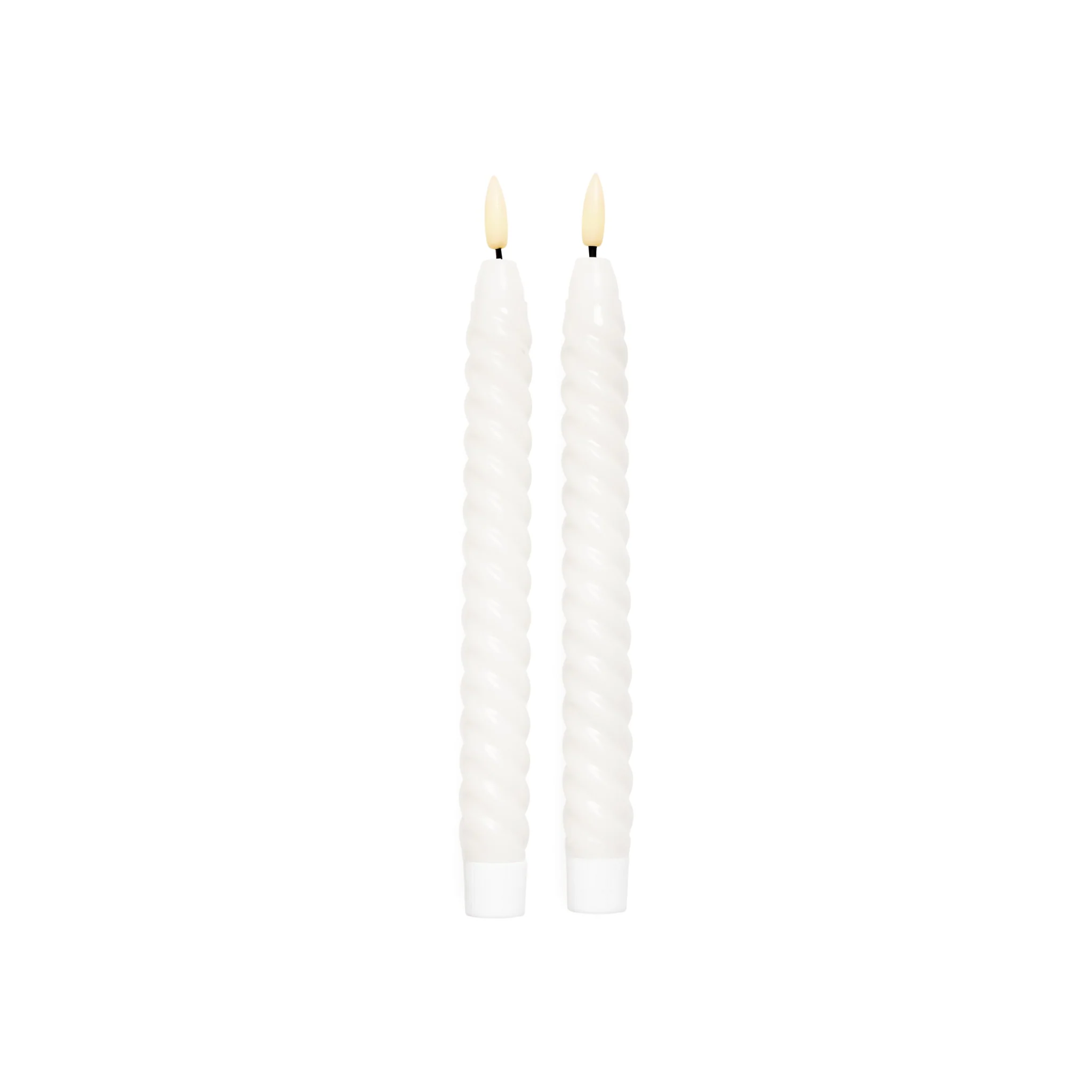Twisted Tapered Candles - S/2