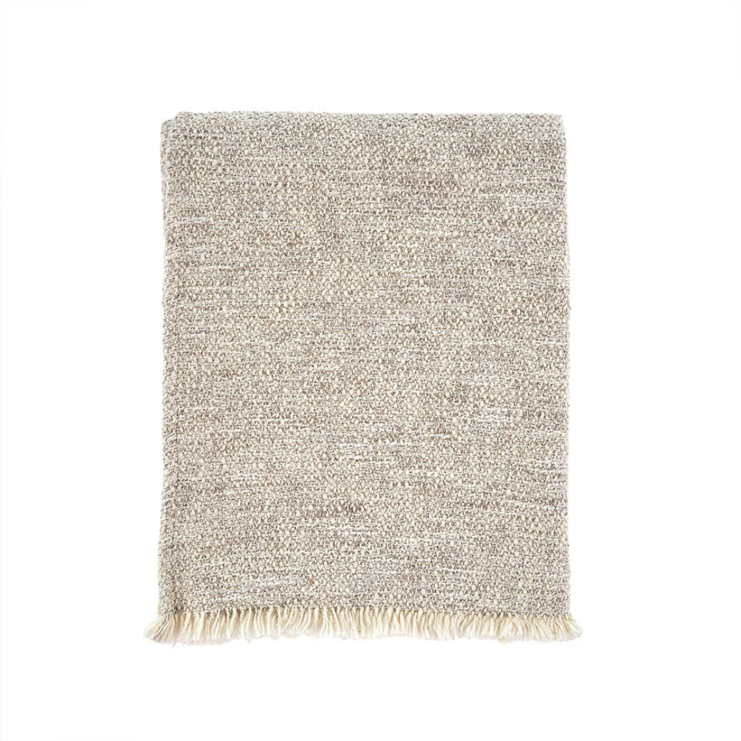 Owen Woven Throw Beige