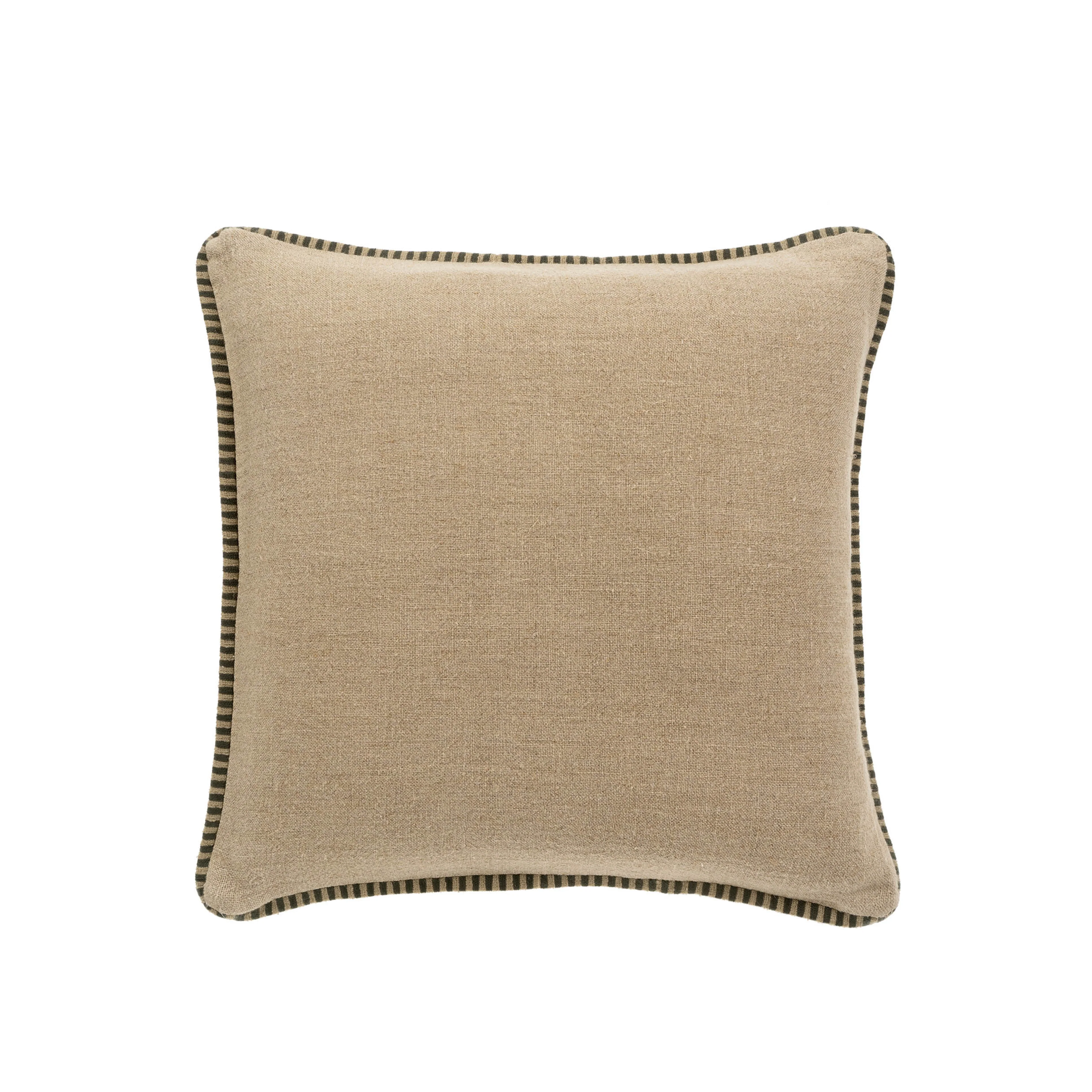 Honfleur Linen Pillow Charcoal - 20 x 20