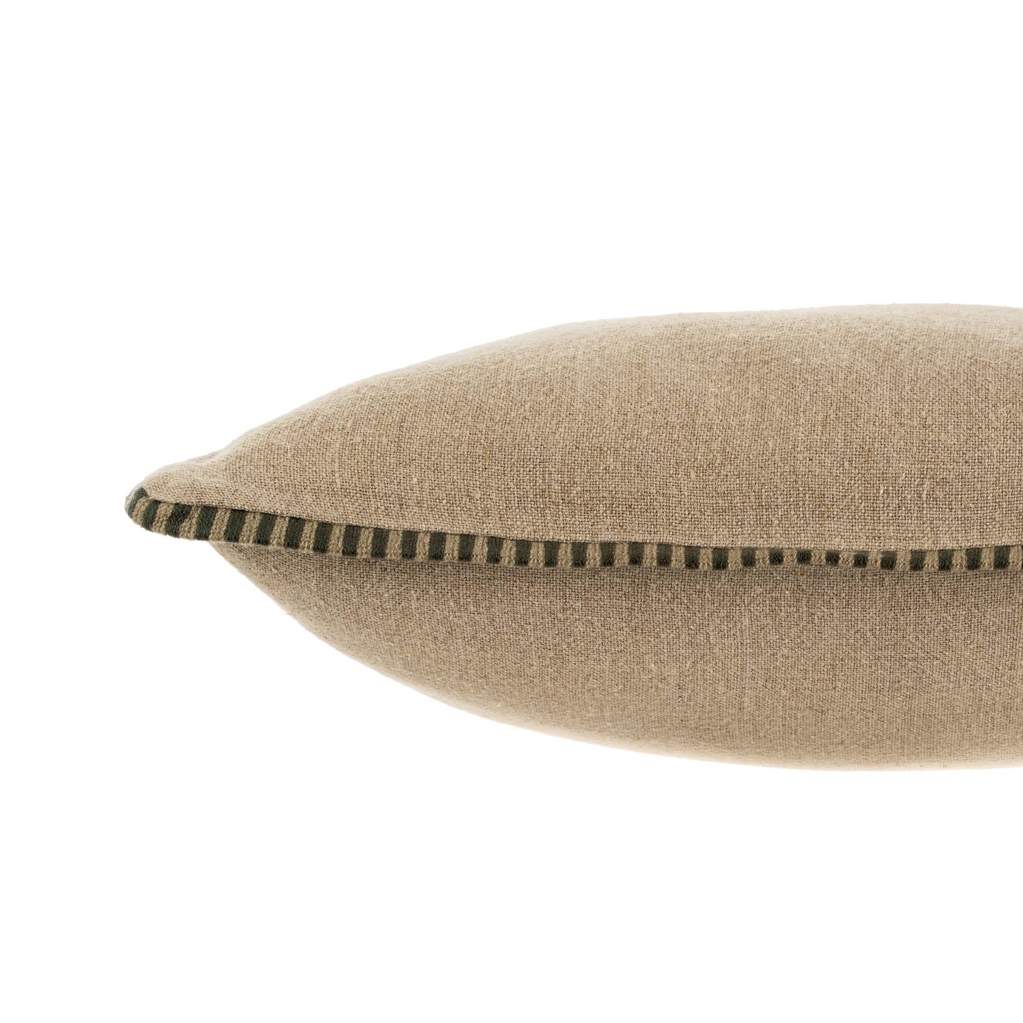 Honfleur Linen Pillow Charcoal - 20 x 20