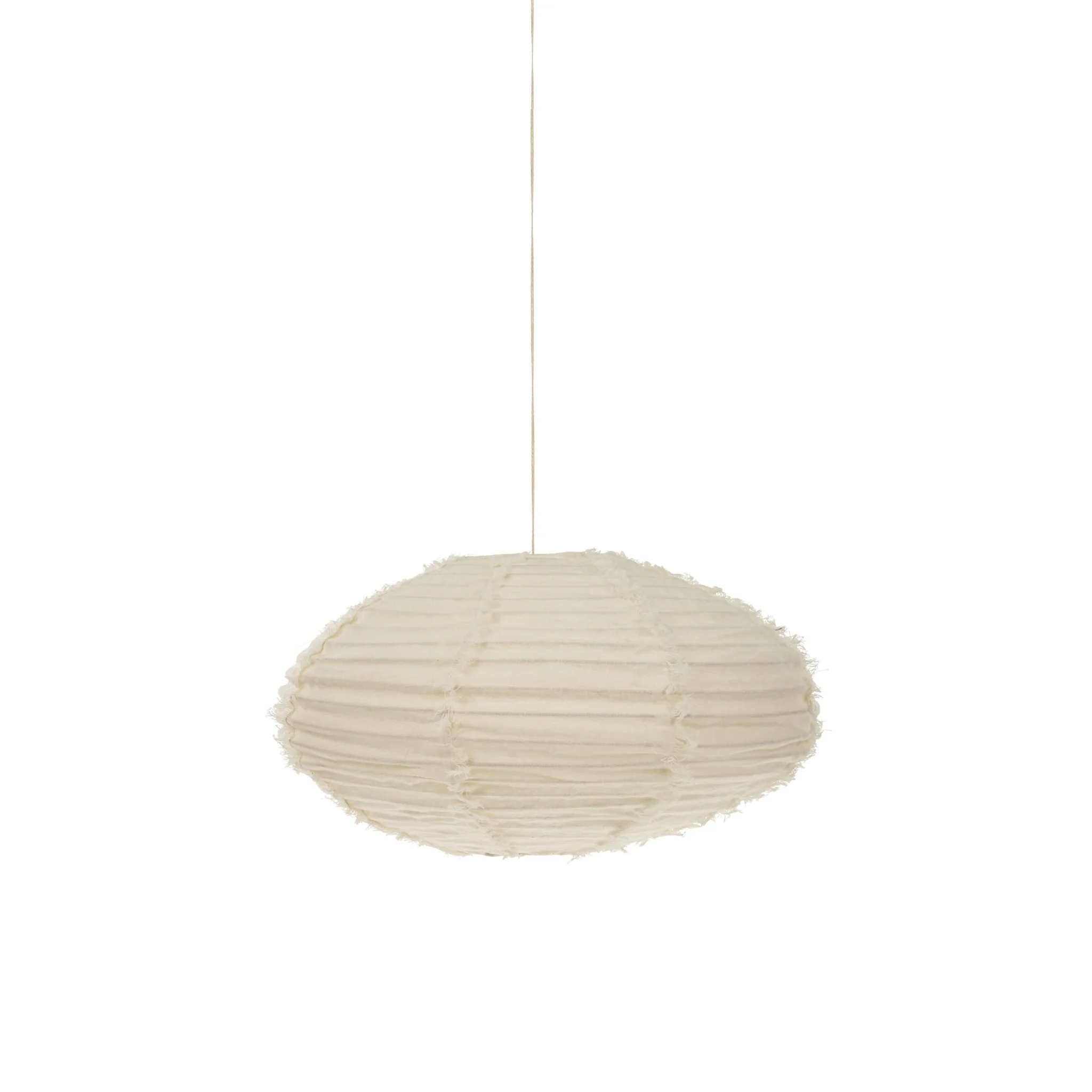 Lina Linen Medium Pendant - Ivory