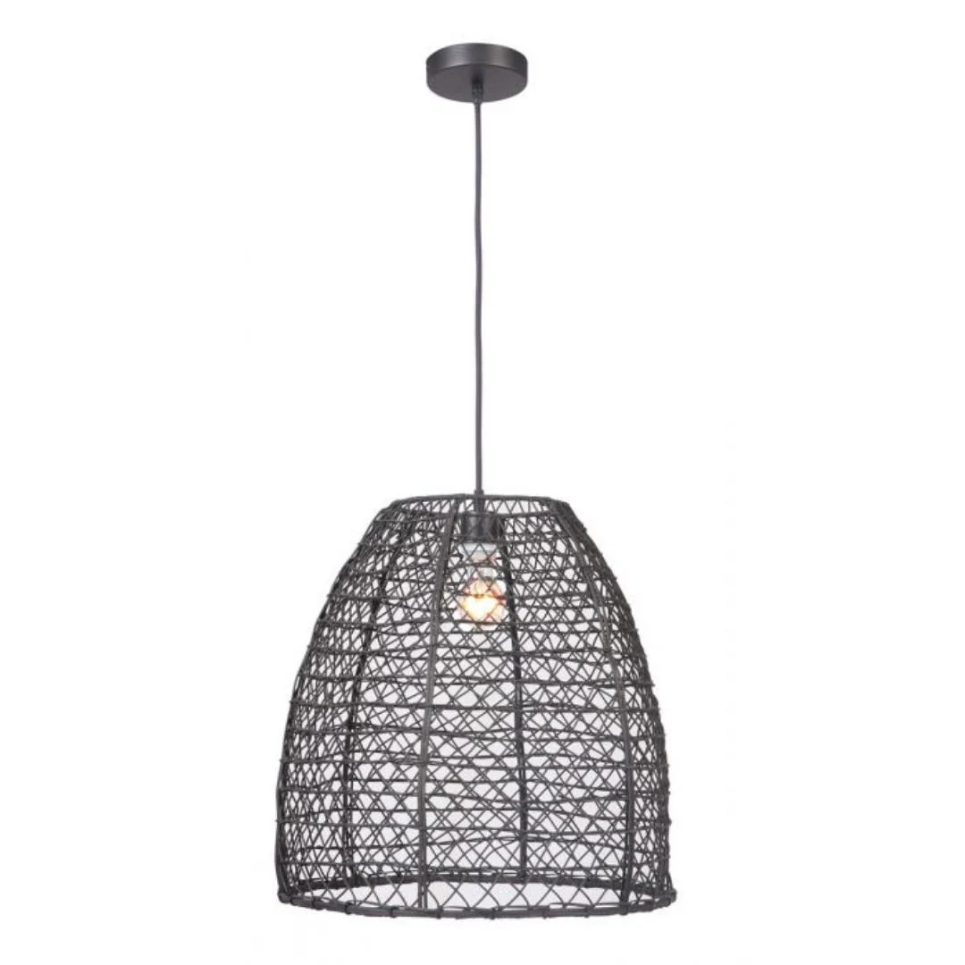 Black Rattan Pendant