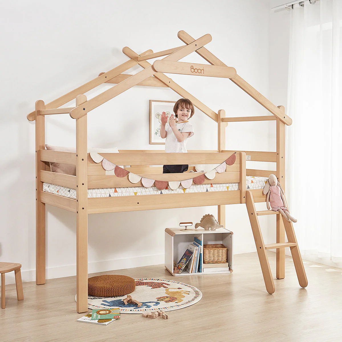 Forest Teepee Single Loft Bed