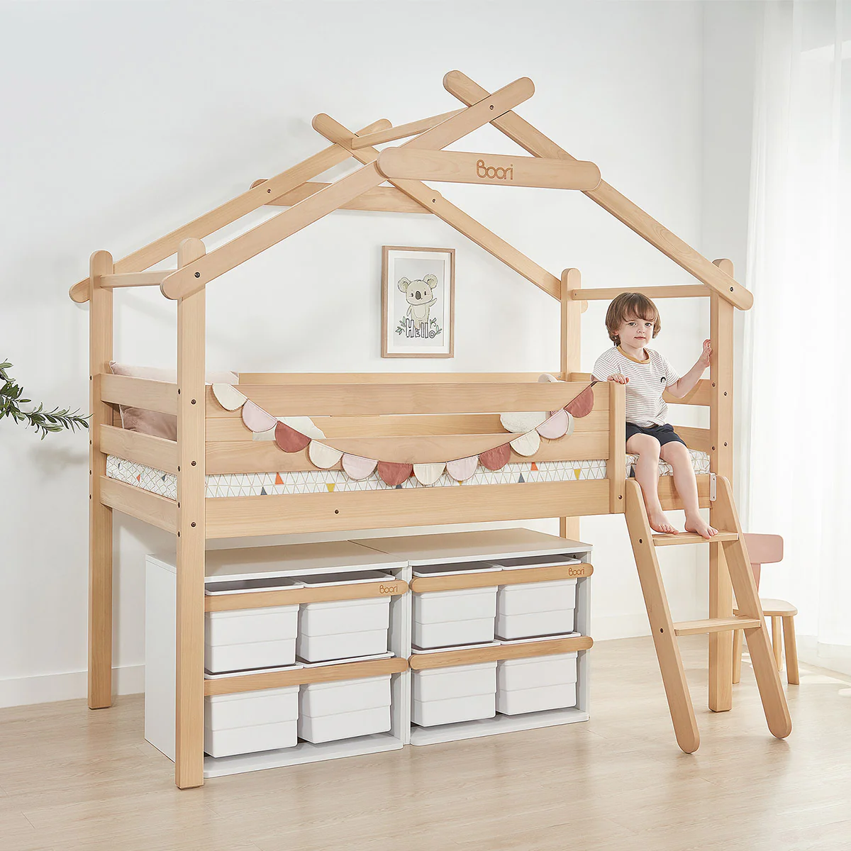 Forest Teepee Single Loft Bed