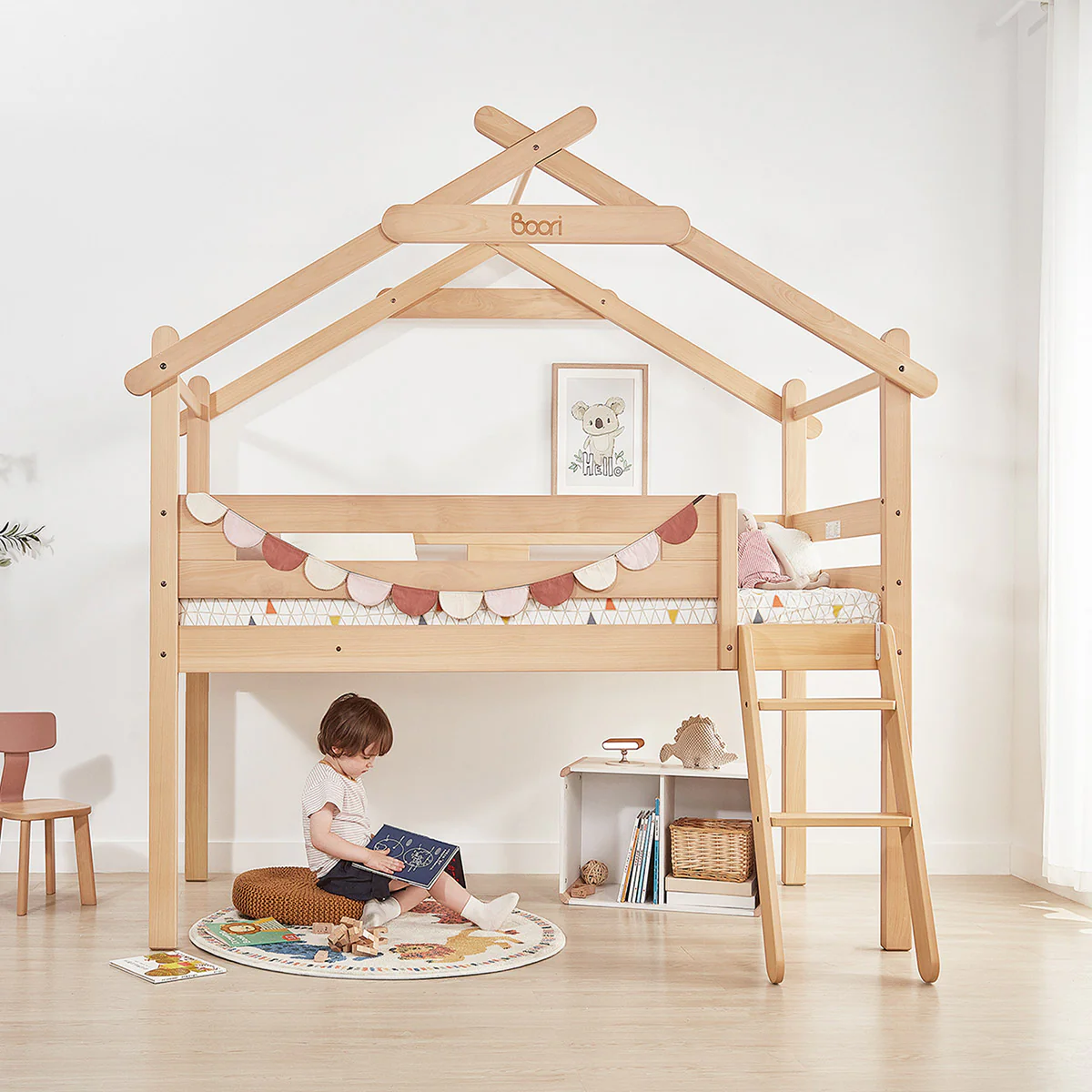 Forest Teepee Single Loft Bed