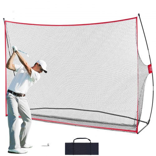 Golf Practice Hitting Net, Huge 10.8x7ft Golf Net, Personal Driving Range for Indoor Outdoor Use, Portable Home Golf Aid Net with Solid Fiberglass Frame and Carry Bag, Gift for Men, Golf Lover
