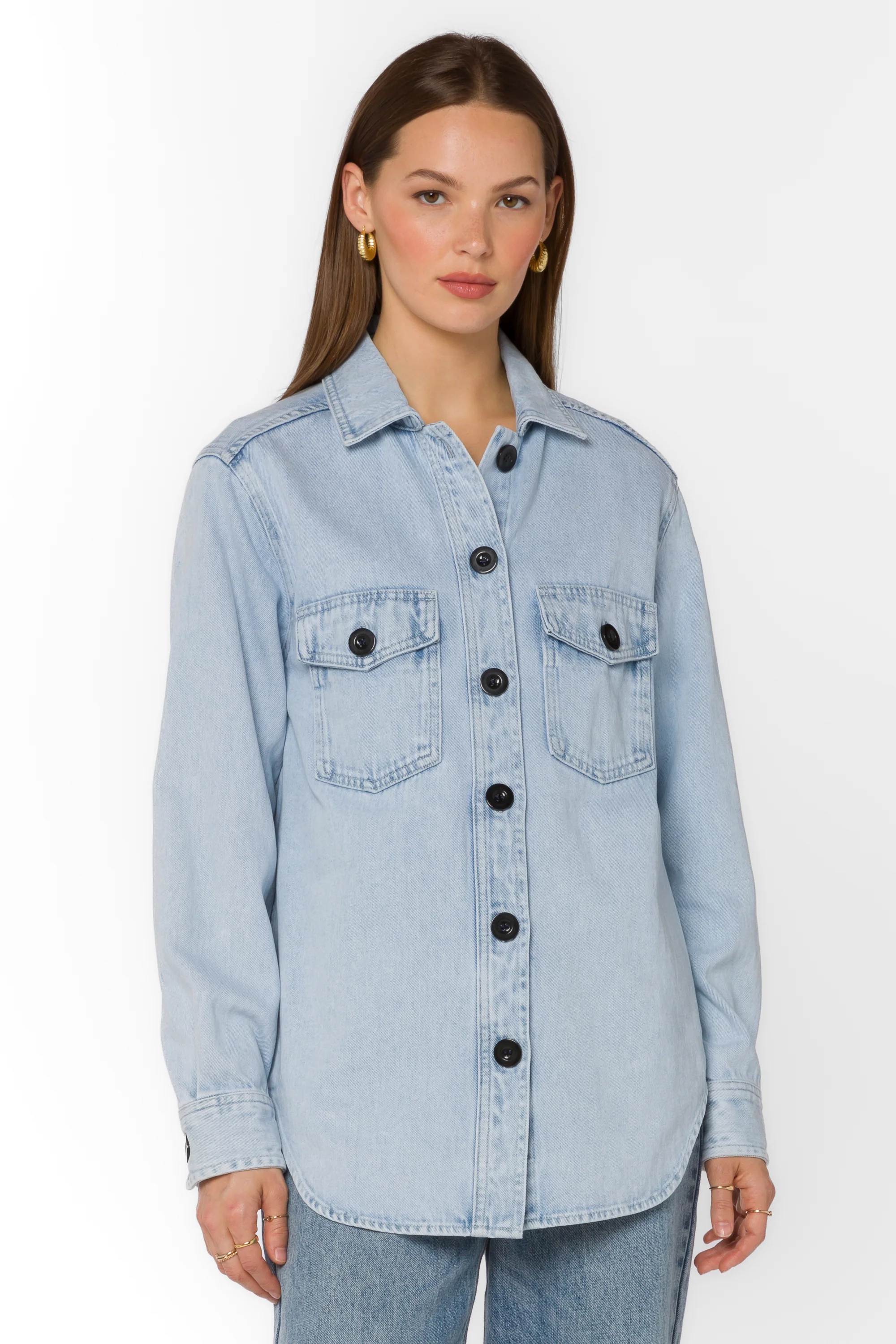 Austin Light Mineral Blue Shirt Jacket