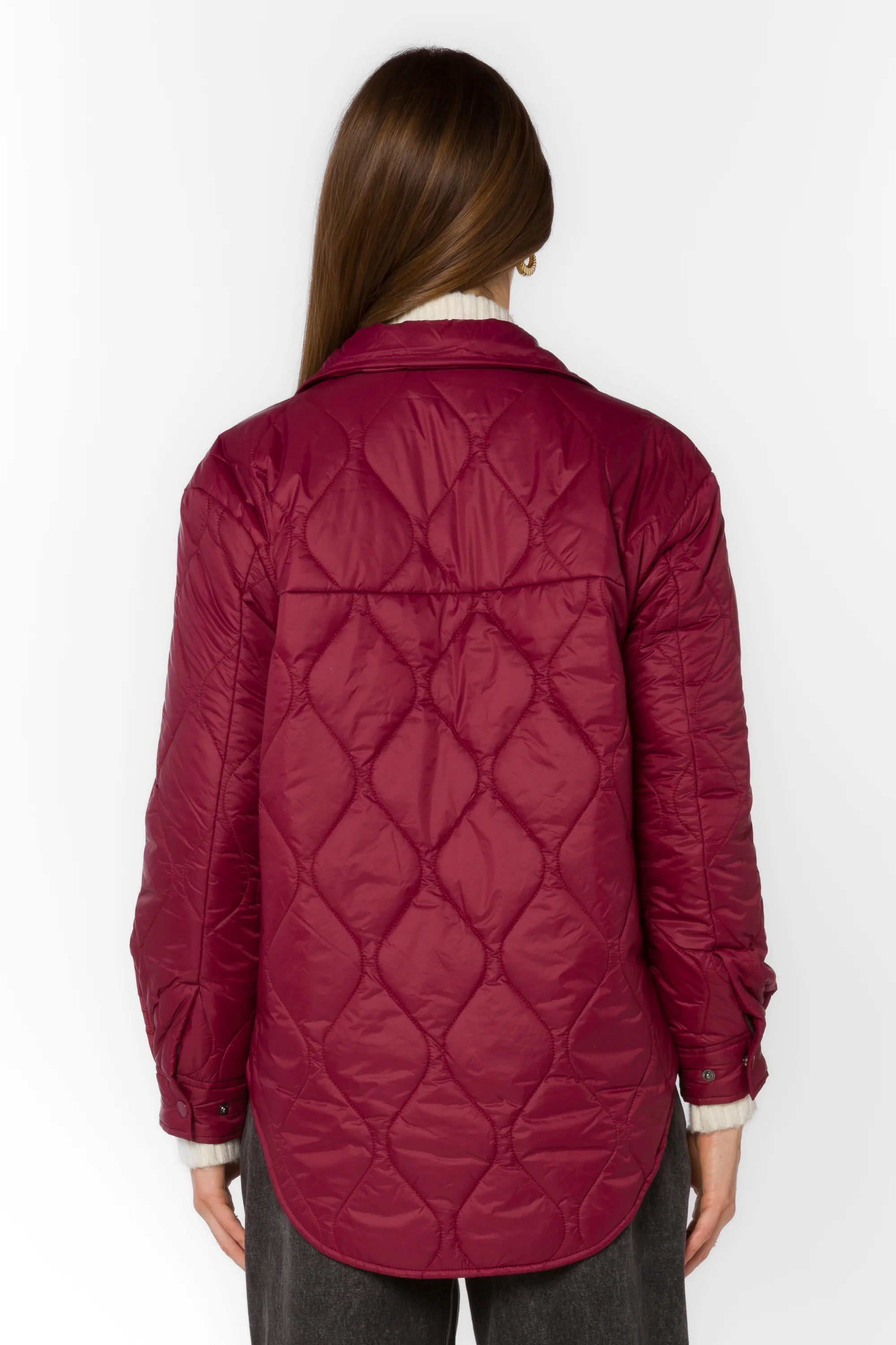 Bella Wine Puffer Jacket
