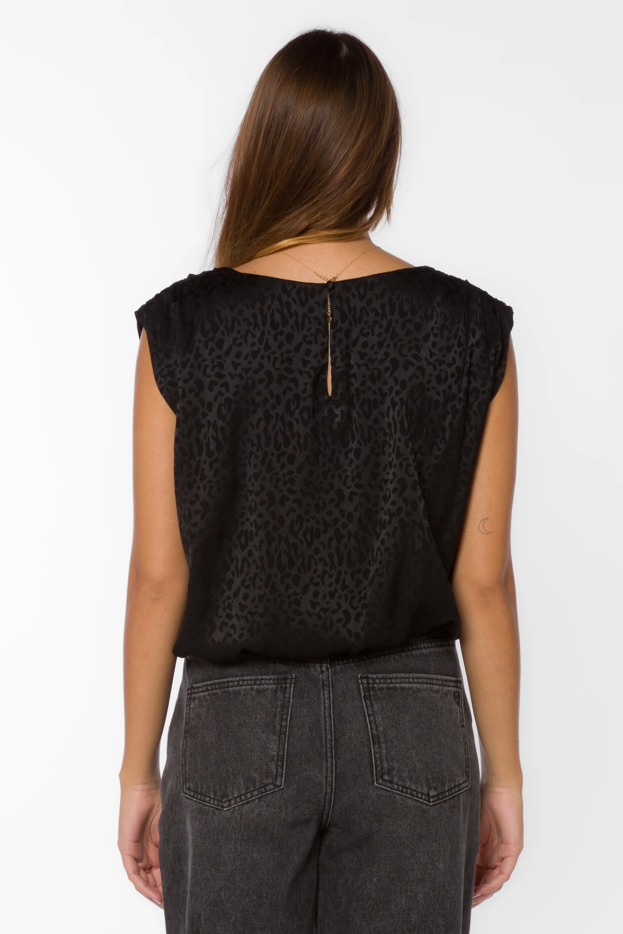 Apollo Black Leopard Top