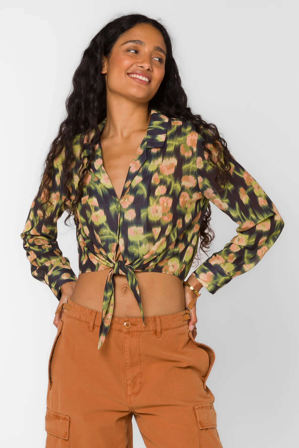 Joyce Blurred Floral Blouse