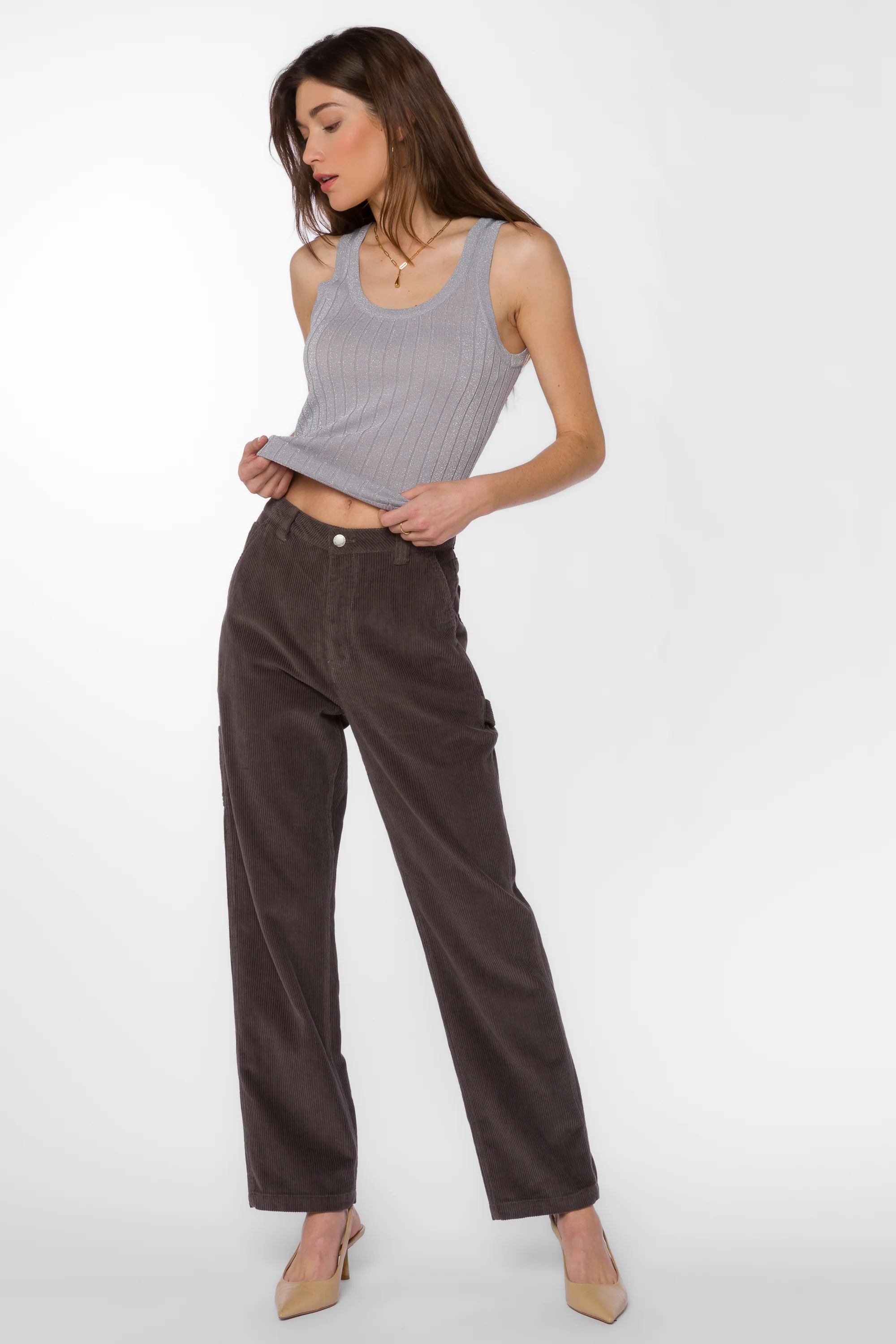 Caryn Grey Tank