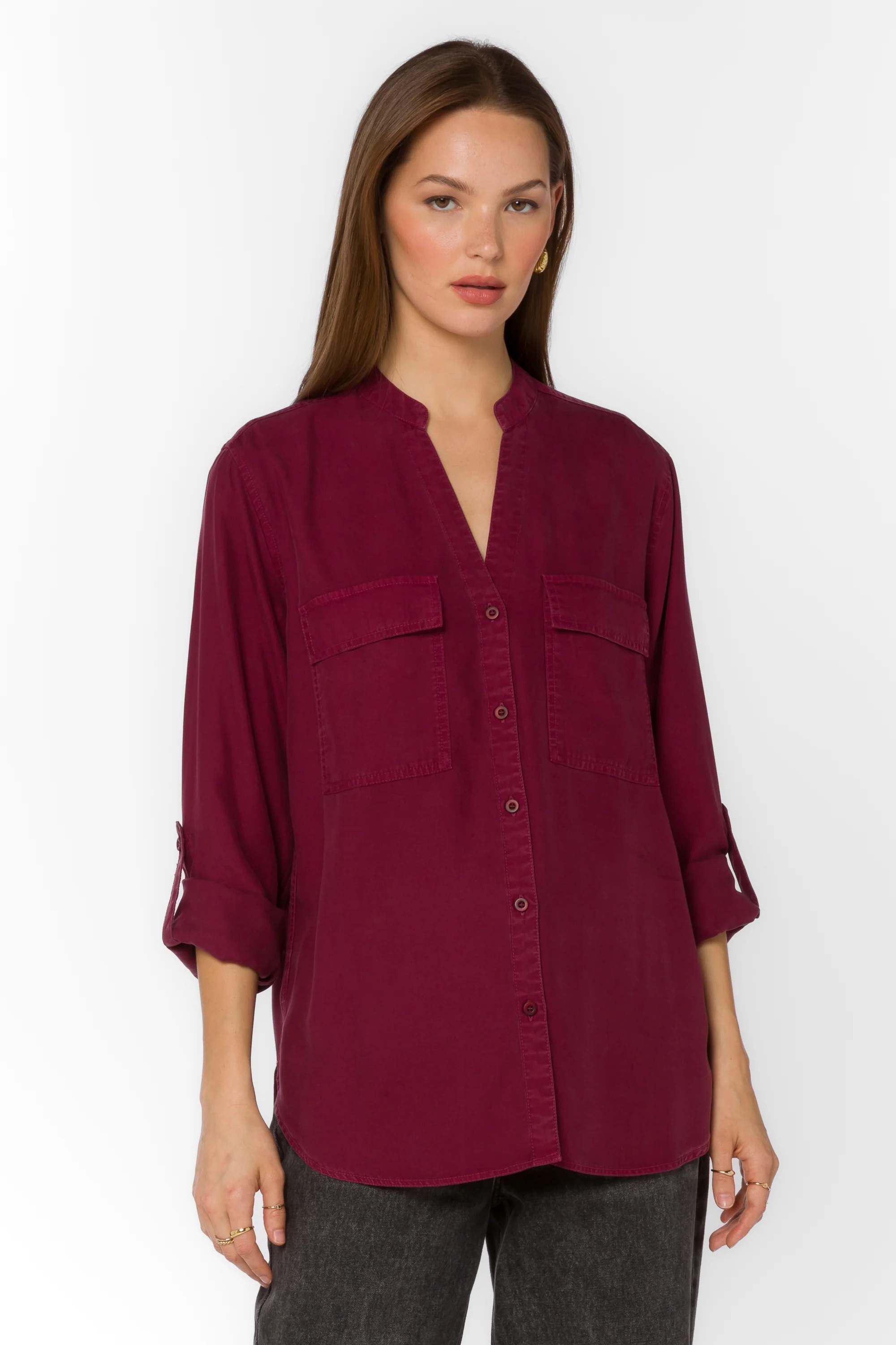 Addilyn Red Sangria Shirt