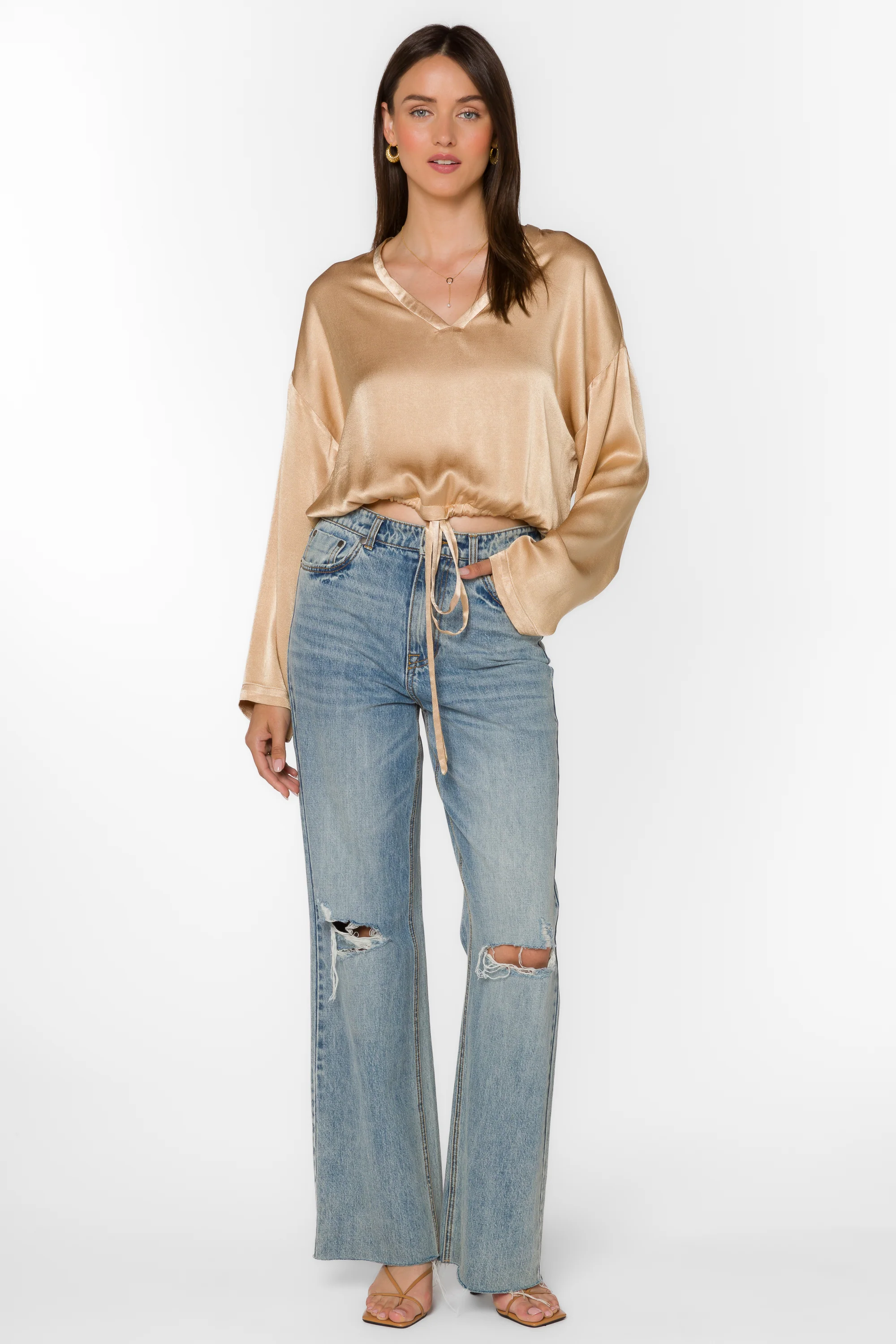 Sadona Sesame Gold Blouse