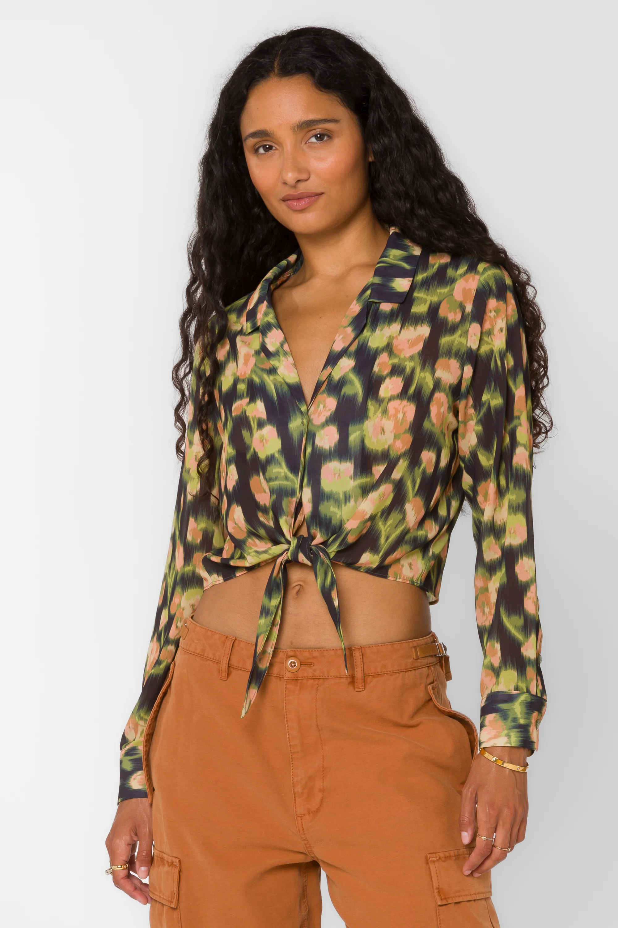 Joyce Blurred Floral Blouse