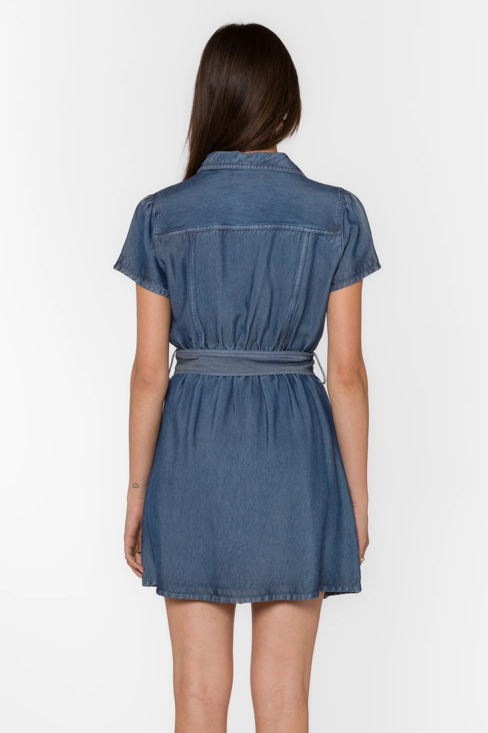 Fonda Calva Blue Dress