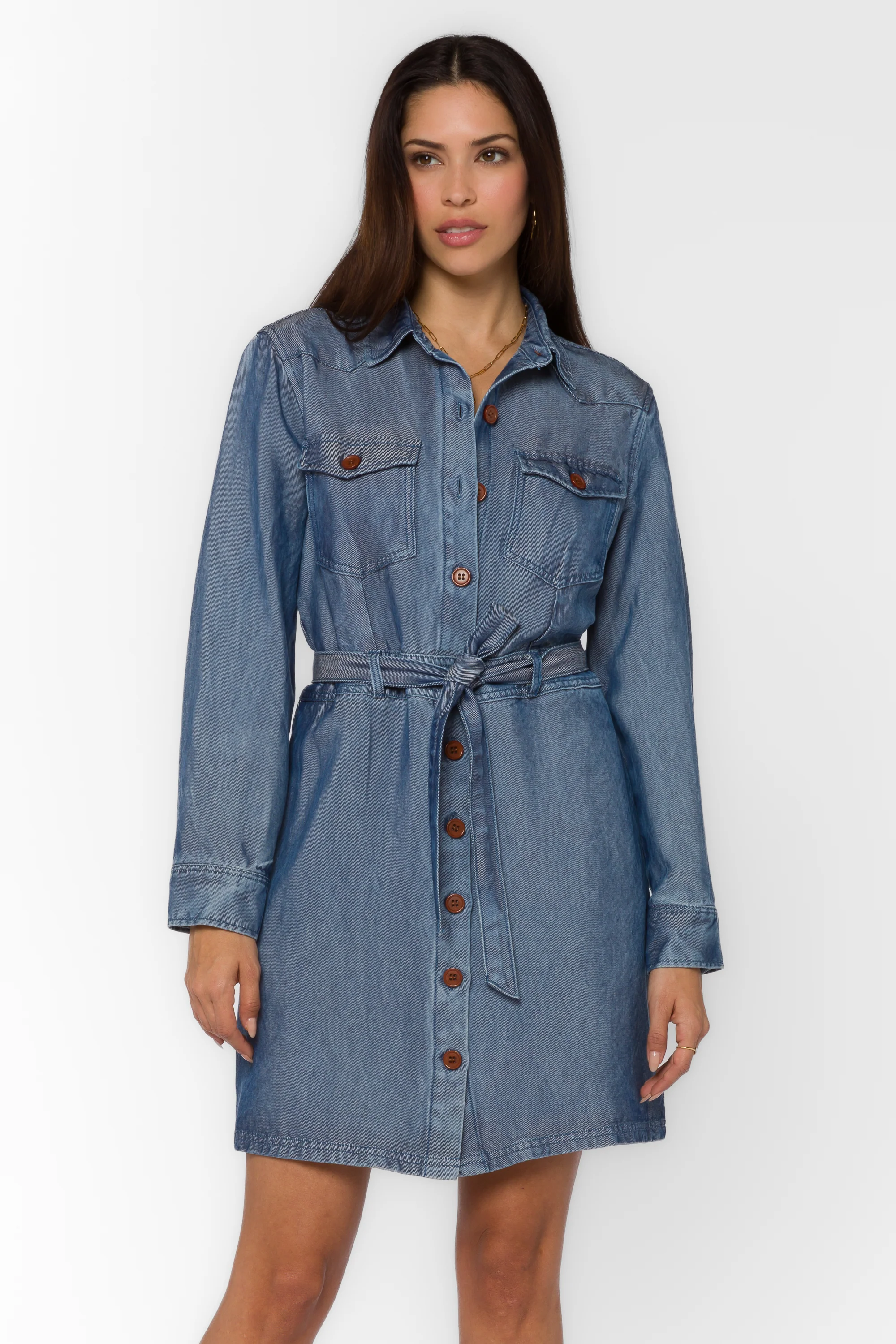 Sahara Calva Blue Dress