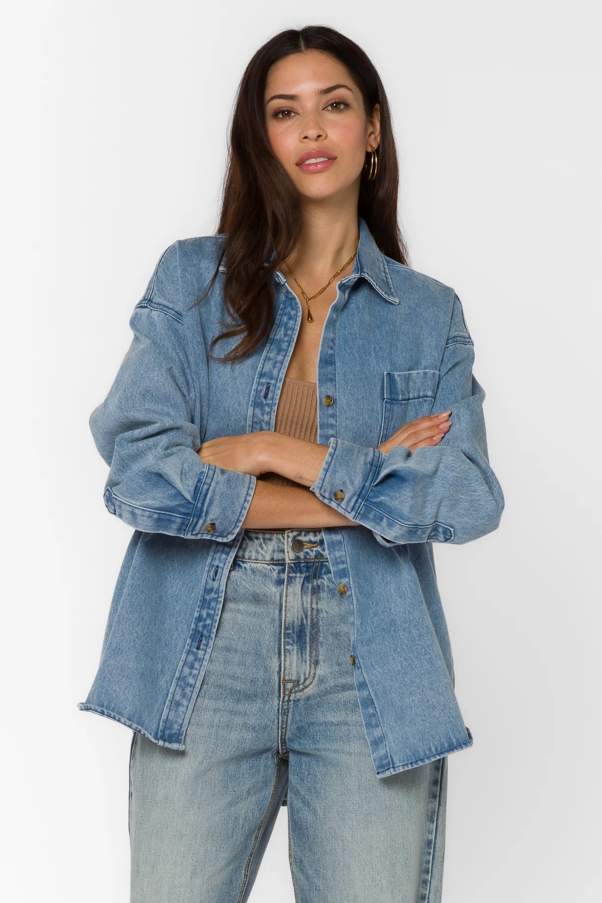 Roger Uptown Blue Shirt Jacket