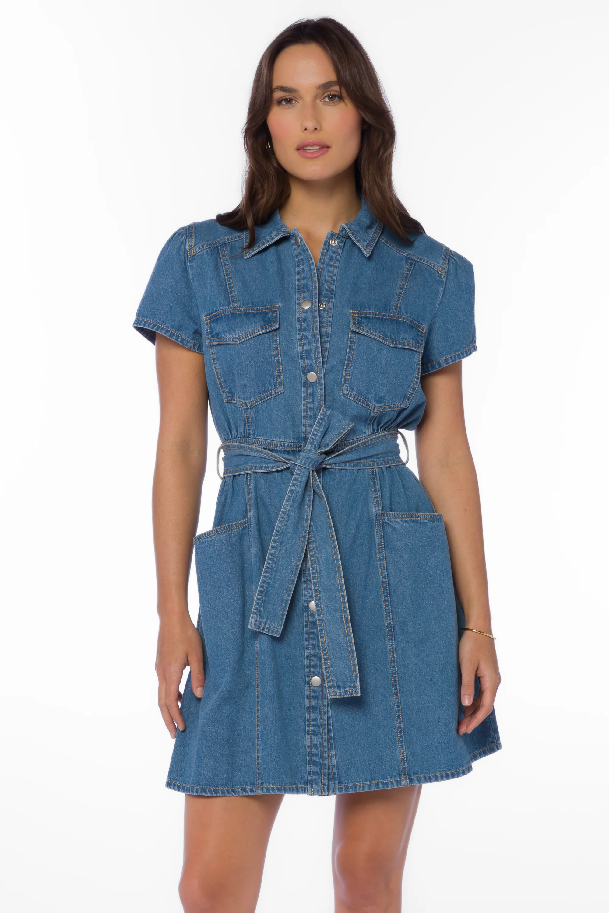 Fonda Western Blue Dress